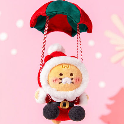 [KAKAO FRIENDS] Merry Choon Christmas Choonsik Santa Christmas Tree Stuffy Ornament- 메리춘크리스마스 춘식이 낙하산 산타 인형 크리스마스 트리 장식