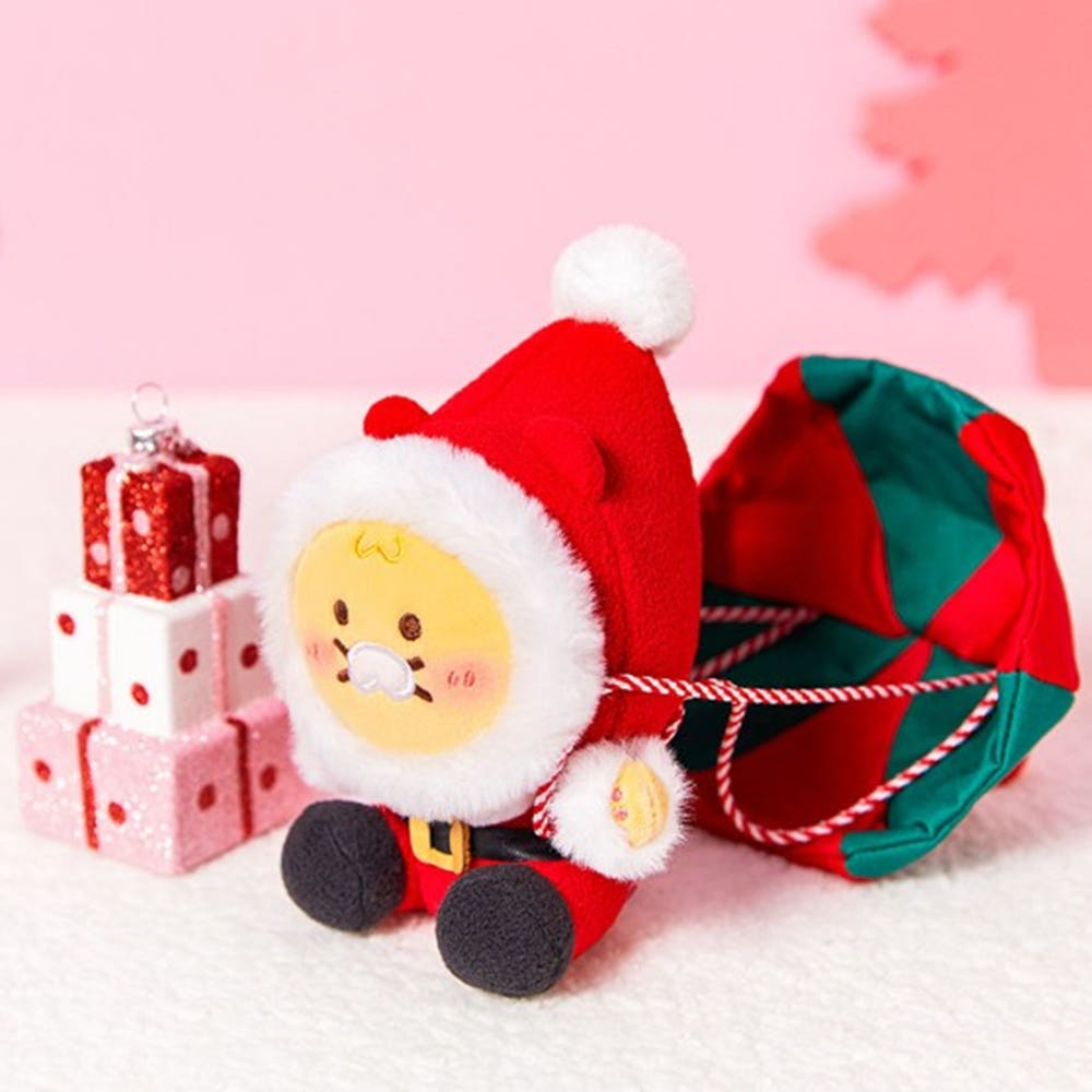 [KAKAO FRIENDS] Merry Choon Christmas Choonsik Santa Christmas Tree Stuffy Ornament- 메리춘크리스마스 춘식이 낙하산 산타 인형 크리스마스 트리 장식