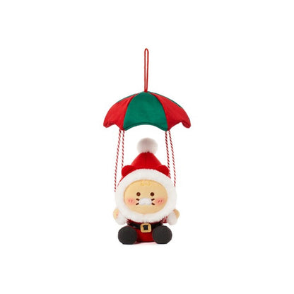 [KAKAO FRIENDS] Merry Choon Christmas Choonsik Santa Christmas Tree Stuffy Ornament- 메리춘크리스마스 춘식이 낙하산 산타 인형 크리스마스 트리 장식