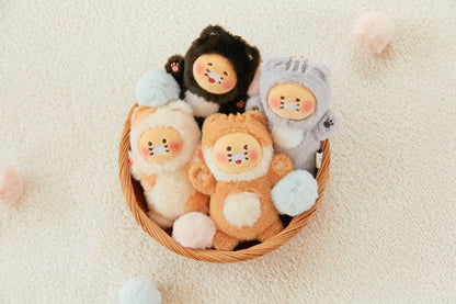 [KAKAO FRIENDS] Plush Toy Keyring Gray Meow Choonsik - 춘식이는 최고양 키링 인형 그레이냥 춘식이