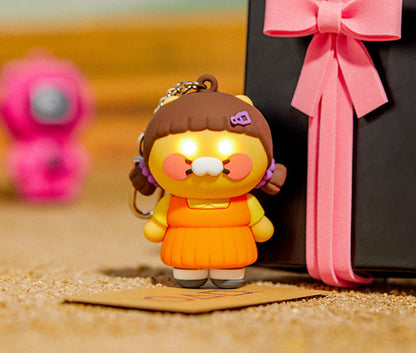 [KAKAO FRIENDS] Squid Game x Choonsik LED Key Chain - 오징어게임 × 춘식이 LED 키링, 영희