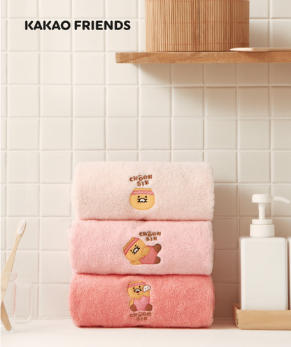 KAKAO FRIENDS: Premium Towel Set (Choonsik) - 40cm x 80cm (15.8" x 31.5")