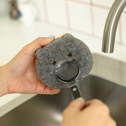 [KAKAO FRIENDS] Both Sided (Sponge&Scrub) Kitchen Choonsik Scrub 3 Colors - 춘식이 주방 설겆이 스펀지 & 수세미 3종