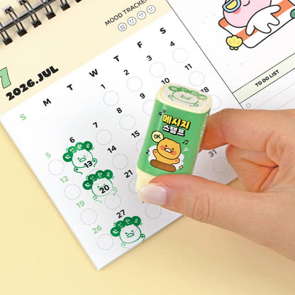 [KAKAO FRIENDS] Square Message Stamp 5pc Set - 사각 메세지 스탬프 5종 세트