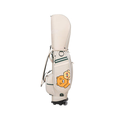 [KAKAO FRIENDS] Kakao Golf Essential Caddie Bag with Wheel (Ryan & Choosik) - 카카오프렌즈 골프 휠 캐디백 라이언 춘식이