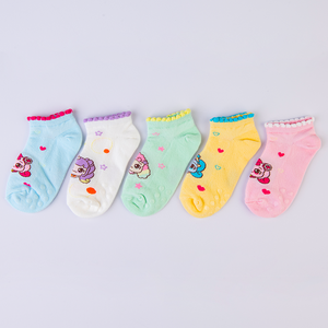 Catch Tiniping Kids Non-Slip Socks 5pcs Set 새콤달콤 캐치티니핑 아동용 미끄럼방지 발목 양말 5족 세트