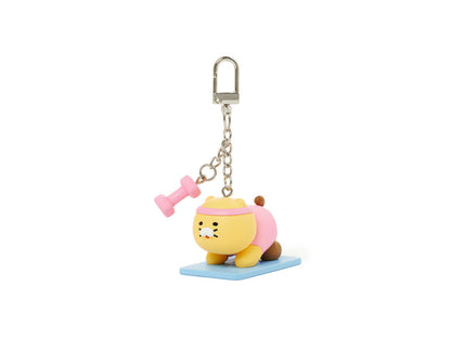 [KAKAO FRIENDS] Choonsik Sports Yoga Keyring - 춘식이 스포츠 요가 키링