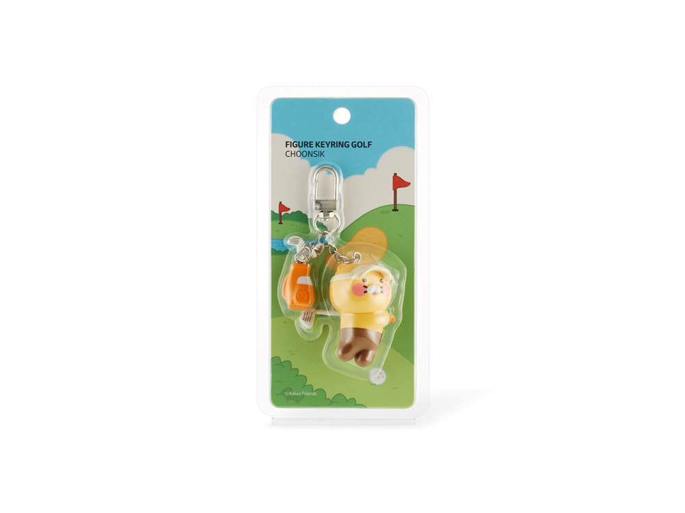[KAKAO FRIENDS] Choonsik Sports Golf Keyring - 춘식이 스포츠 골프 키링