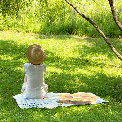[KAKAO FRIENDS] Choonsik Waterproof Light Weight Pouch & Picnic Mat - 춘식이 경량 방수 파우치 & 돗자리