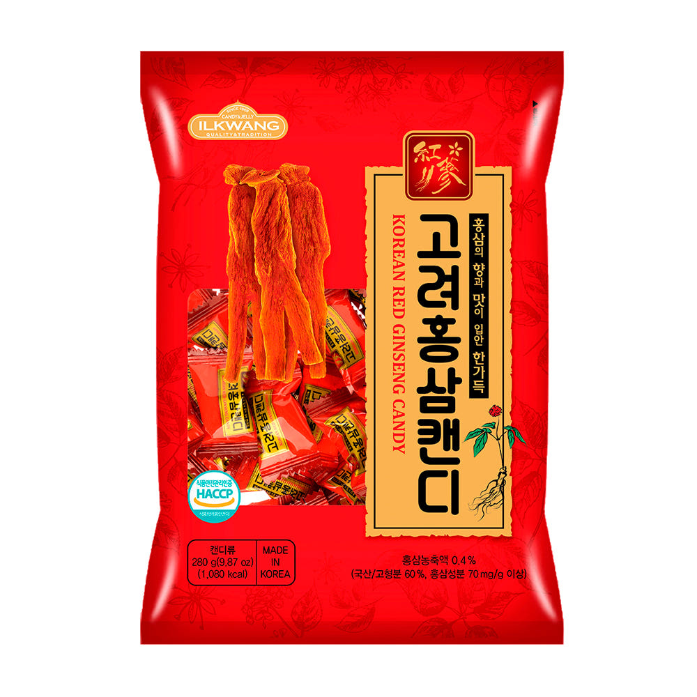[IL KWANG] Korean Red Ginseng Candy 280g - 일광 고려 홍삼 캔디 280g