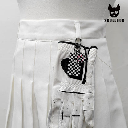 Golf Smile Checker Velcro Glove Holder  -  골프 스마일 체크 장갑 찍찍이 걸이