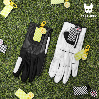 Golf Smile Checker Velcro Glove Holder  -  골프 스마일 체크 장갑 찍찍이 걸이