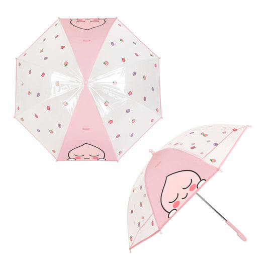 Kakao Friends: Kids Clear Umbrella Apeach 키즈 어피치 투명 우산