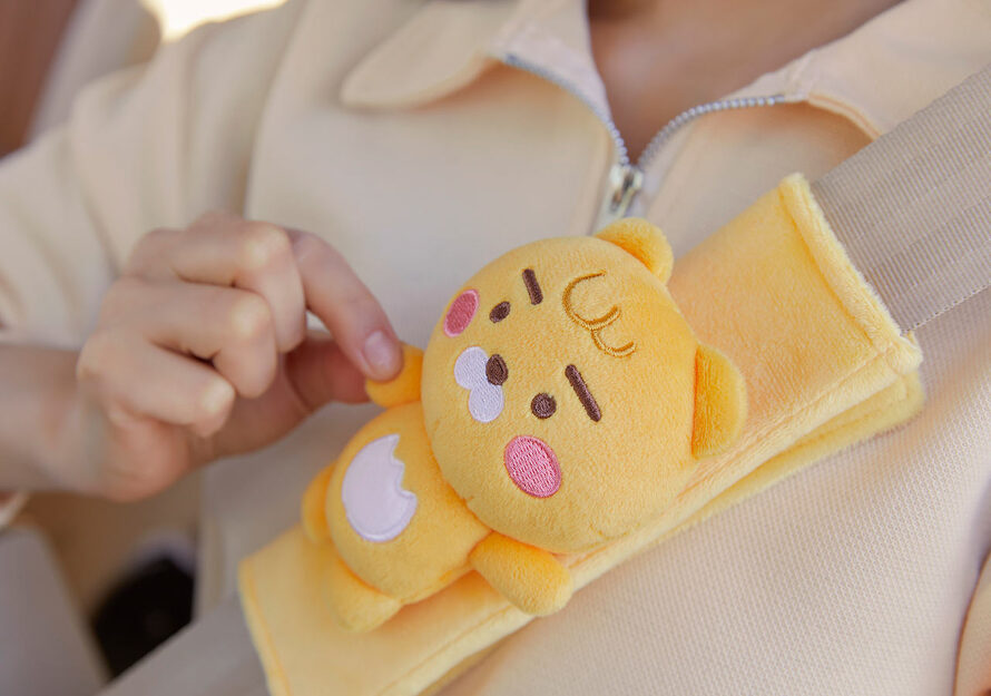 Kakao Friends: Car Seat Belt Cover Hello Little Ryan 안전벨트 커버_헬로리틀라이언