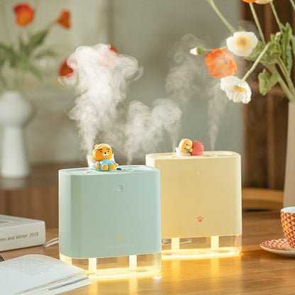 Kakao Friends: 1.2L Dual Relaxing Humidifier Apeach 1.2L 대용량 듀얼 릴렉싱 가습기 어피치