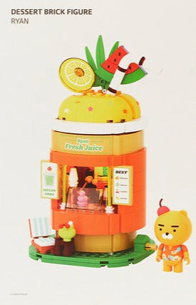 [KAKAO FRIENDS] Dessert Brick Figure Lemon Soda Ryan 디저트브릭피규어 레몬소다_라이언