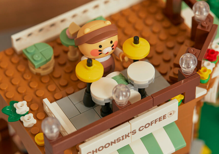 むぎちょこ KAKAO FRIENDS] Brick Figure Cafe Choonsik 브릭피규어 카페_
