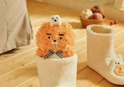 Kakao Friends: Cabin in the Forest Flat Fur Doll Ryan 캐빈인더포레스트 플랫퍼 인형_라이언