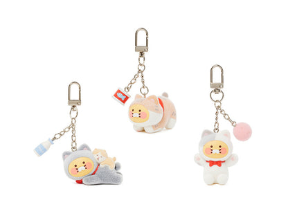 Kakao Friends: Figure Keychain Stretching Choonsik (Meow Meow) 냥냥 피규어키링 스트레칭_춘식이