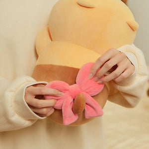 Kakao Friends: Ribbon Tail Keychain Doll Choonsik 리본 식빵 필로우_춘식이