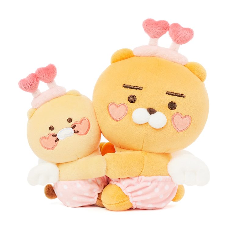 Kakao Friends: Ryan & Choonsik Doll (Love Hug Me) 러브 허그 인형_라이언&춘식이