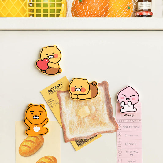 [KAKAO FRIENDS] PVC Character Magnet 4pc Set - PVC 냉장고 캐릭터 자석 4종 세트