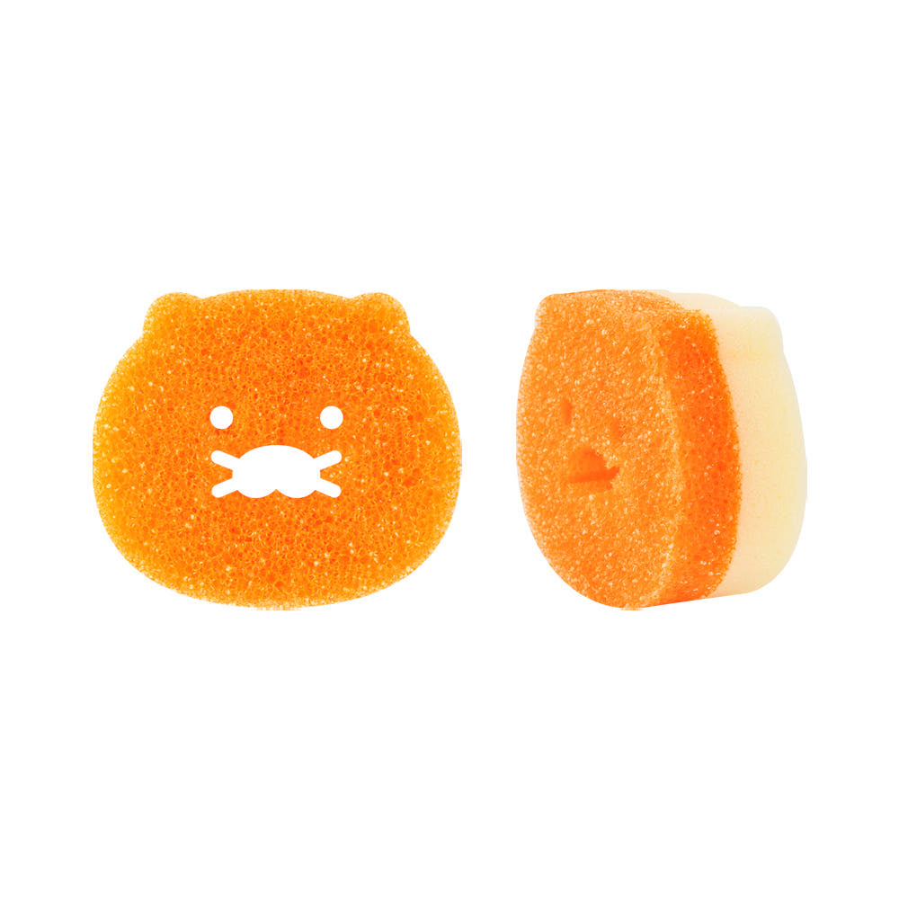 [KAKAO FRIENDS] Both Sided (Sponge&Scrub) Kitchen Choonsik Scrub 3 Colors - 춘식이 주방 설겆이 스펀지 & 수세미 3종