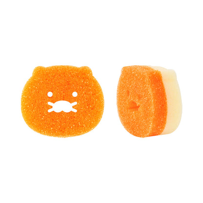 [KAKAO FRIENDS] Both Sided (Sponge&Scrub) Kitchen Choonsik Scrub 3 Colors - 춘식이 주방 설겆이 스펀지 & 수세미 3종