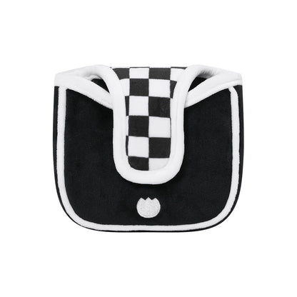 [KAKAO FRIENDS] Kakao Golf Ryan Checkerboard Mallet Putter Cover - 카카오 프렌즈 골프 라이언 체커보드 퍼터 커버(말렛)