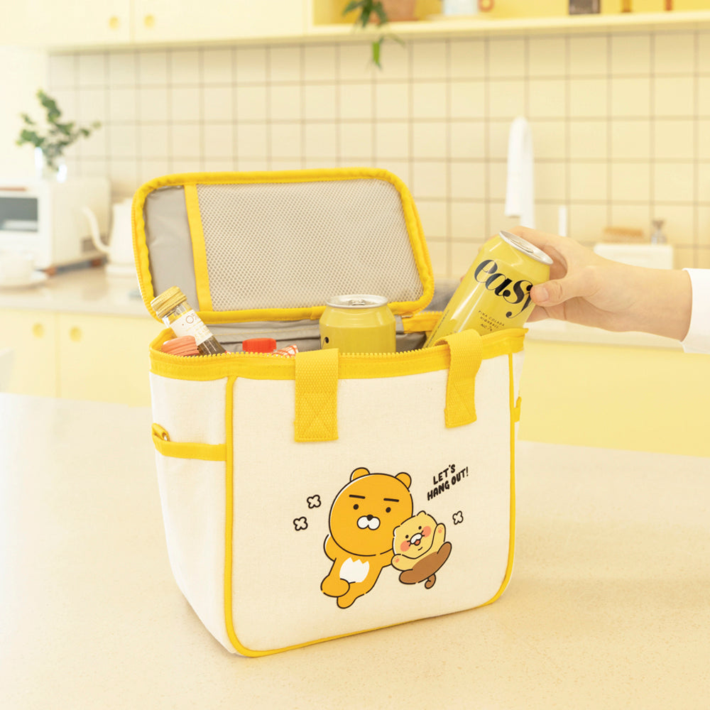 [KAKAO FRIENDS] Ryan & Choonsik Cooler Bag - 라이언 & 춘식이 소풍 쿨러 보냉 가방