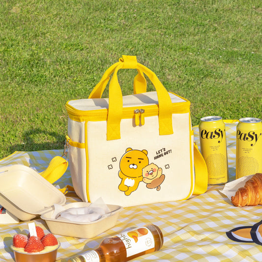 [KAKAO FRIENDS] Ryan & Choonsik Cooler Bag - 라이언 & 춘식이 소풍 쿨러 보냉 가방