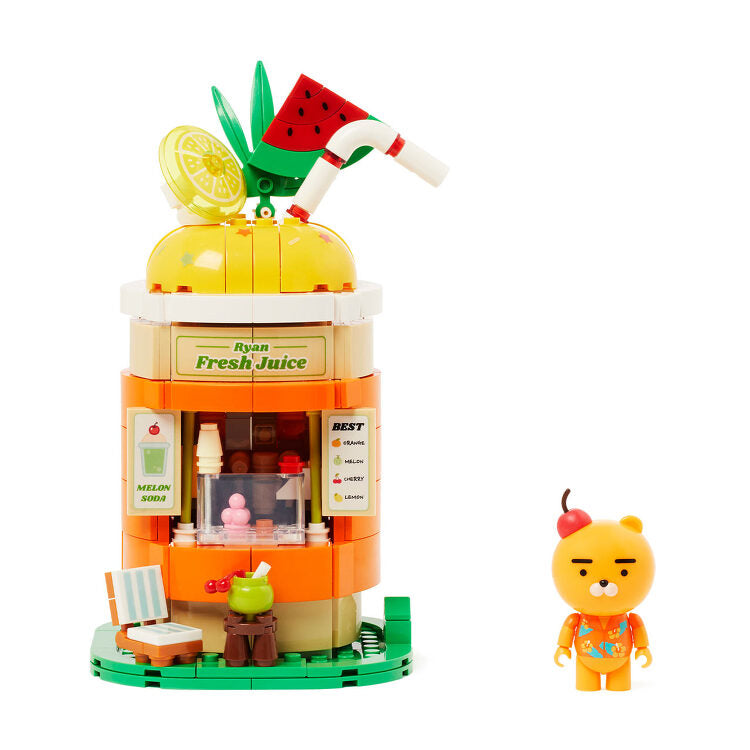 [KAKAO FRIENDS] Dessert Brick Figure Lemon Soda Ryan 디저트브릭피규어 레몬소다_라이언