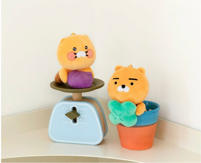 Kakao Friends: Monitor Key Ring Ryan & Choonsik - 춘식이 모니터 인형 키링, 가방 열쇠고리 라이언 & 춘식