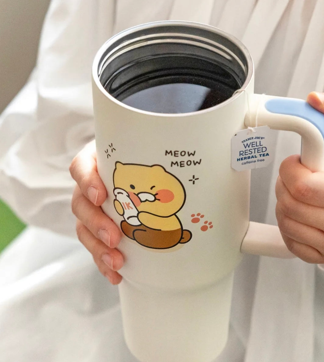 Kakao Friends: Choonsik Jumbo Grip Tumbler 춘식이 점보 그립 텀블러 1180ml