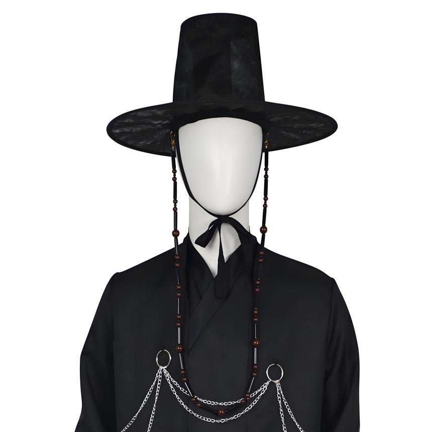 [KDH] Saja Boys Men’s Demon Hunter Black Cosplay Costume – Halloween Party Outfit - 사자 남성용 악마 사냥꾼 블랙 코스프레 의상 – 할로윈 파티 의상