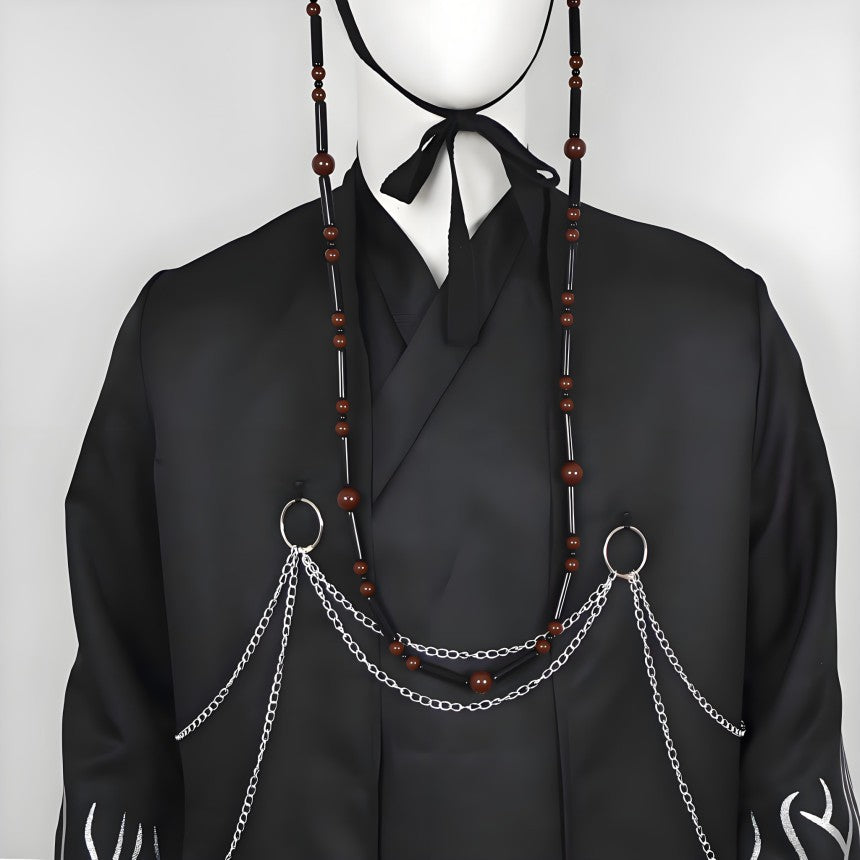 [KDH] Saja Boys Men’s Demon Hunter Black Cosplay Costume – Halloween Party Outfit - 사자 남성용 악마 사냥꾼 블랙 코스프레 의상 – 할로윈 파티 의상