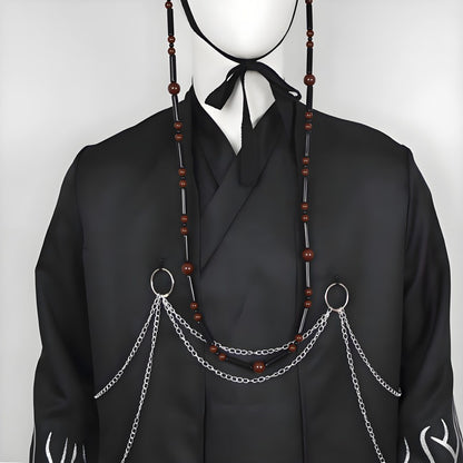 [KDH] Saja Boys Men’s Demon Hunter Black Cosplay Costume – Halloween Party Outfit - 사자 남성용 악마 사냥꾼 블랙 코스프레 의상 – 할로윈 파티 의상