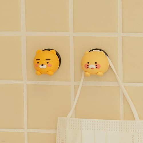 Kakao Friends: All-Purpose Holder Ryan & Choonsik 다용도걸이 2P Set 라이언 춘식이