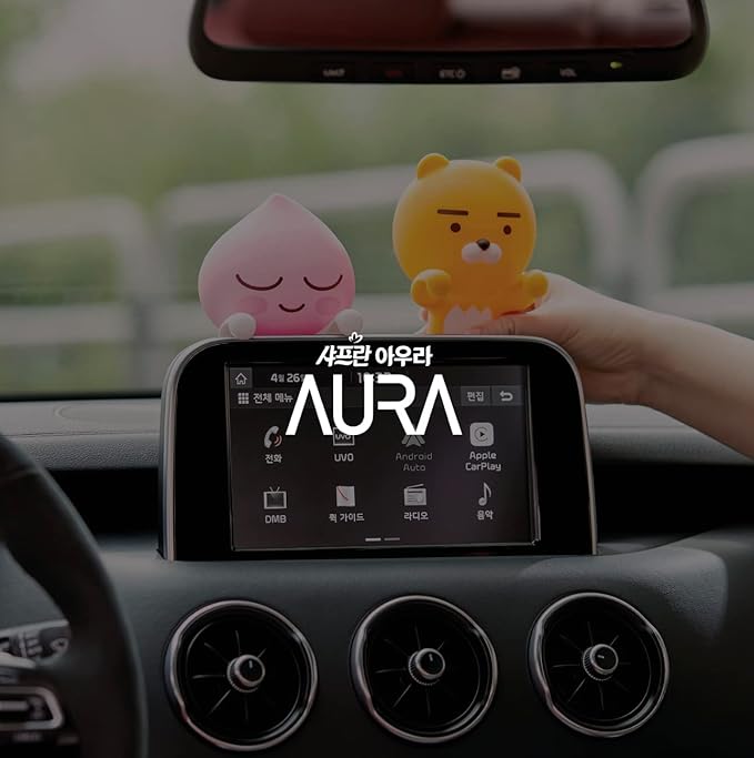 KAKAO FRIENDS APEACH Monitor Air Freshener - AURA "Will You Marry Me?" Monitor-Mounted Air Freshener Pod, Apeach - (4.5ml / 0.15fl oz) 카카오 프렌즈 모니터 방향제 어피치