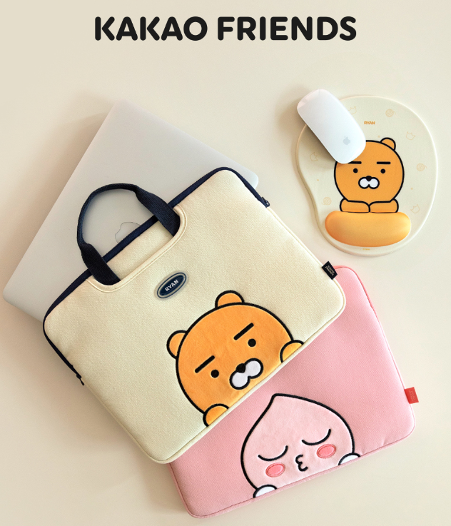 Kakao Friends: 13" Laptop Pouch  카카오프렌즈: 13인치 노트북 파우치