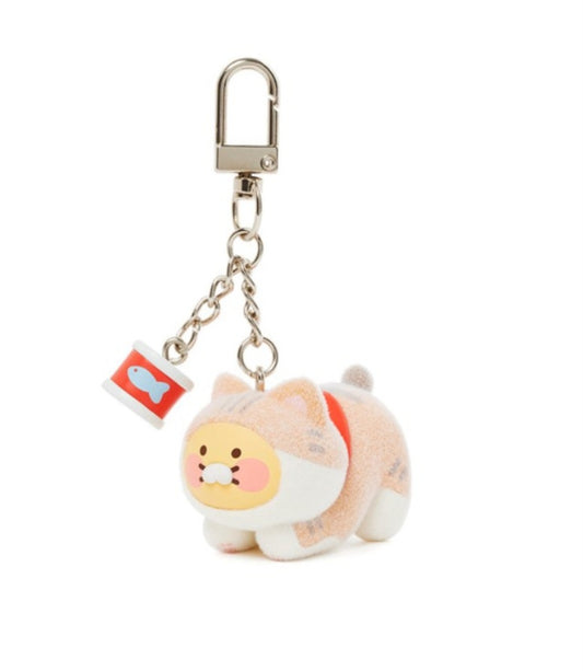 Kakao Friends: Figure Keychain Stretching Choonsik (Meow Meow) 냥냥 피규어키링 스트레칭_춘식이