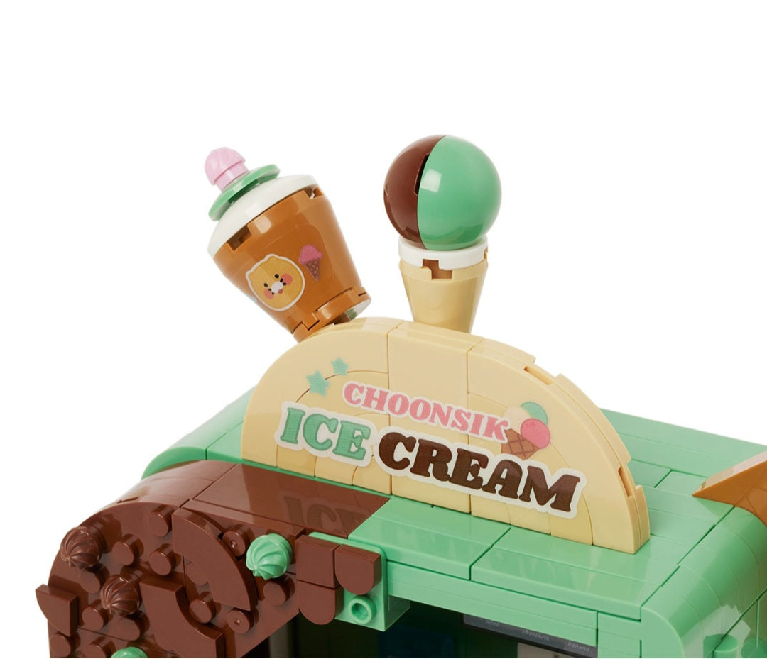 [KAKAO FRIENDS] Dessert Brick Figure Mint Choco Choonsik 디저트브릭피규어 민트초코_춘식이