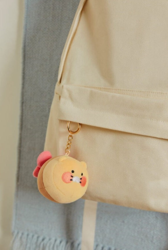 Kakao Friends: Ribbon Tail Keychain Choonsik 리본 식빵 키링인형_춘식이