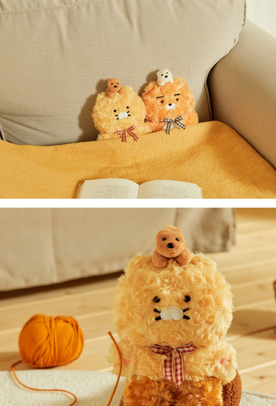 Kakao Friends :Cabin in the Forest Flat Fur Doll Choonsik 캐빈인더포레스트 플랫퍼 인형_춘식이