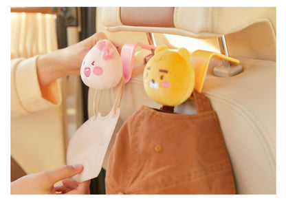 KAKAO FRIENDS Car Headrest Hanger (Holder) - Apeach (차량용 가방 걸이-어피치)