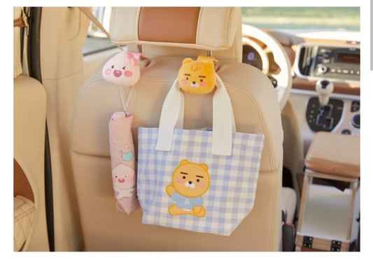 KAKAO FRIENDS Car Headrest Hanger (Holder) - Ryan (차량용 가방 걸이-라이언)