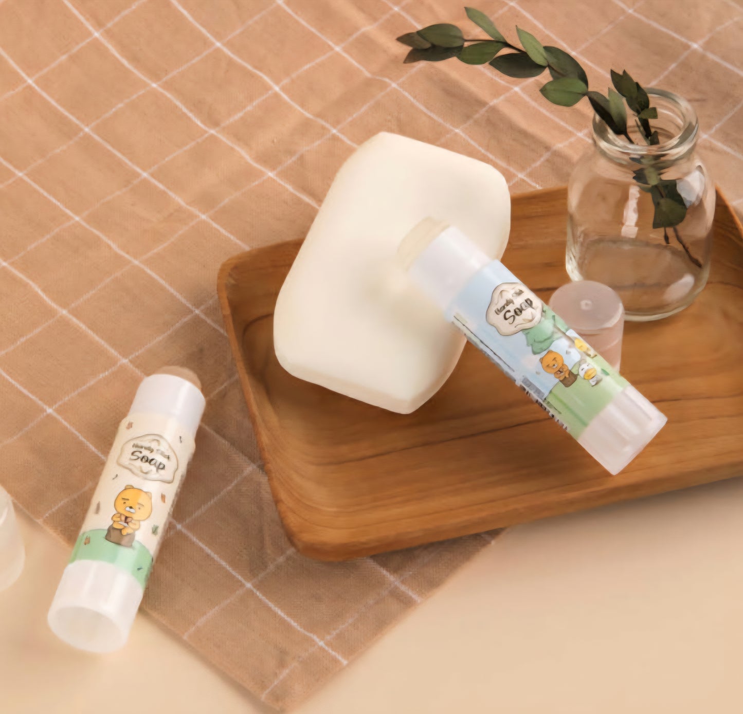 [KAKAO FRIENDS] Handy Stick Soap 4pc Set- 휴대용 핸디 스틱 비누 4개 세트