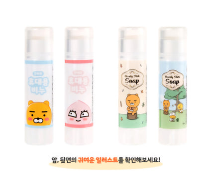 [KAKAO FRIENDS] Handy Stick Soap 4pc Set- 휴대용 핸디 스틱 비누 4개 세트