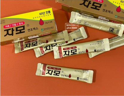 [정우신약] Ja Mo, Best Solution for Sputum, Couph & Asthma (10g x 6pk) - 자모 연조엑스, 60년 전통 기침, 가래, 천식 10g × 6포