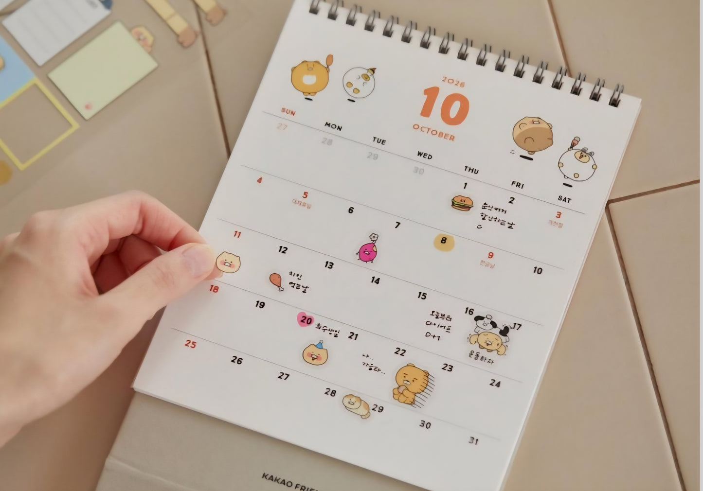[KAKAO FRIENDS] 2026 Choonsik Desk Calendar (Korean)